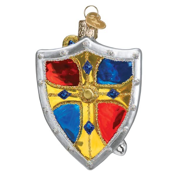 Old World Christmas Medieval Armor Glass Blown Ornament for Christmas Tree
