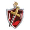 Old World Christmas Medieval Armor Glass Blown Ornament for Christmas Tree view 2