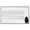 Encasa XO Ironing Mat/Pad (Large 48"x28") with 3mm Padding & Silicone Iron Rest for Steam Pressing on Tabletop or Bed - Heat Resistant, Portable, Quilting & Travel Blanket - White Tiles view 1