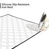 Encasa XO Ironing Mat/Pad (Large 48"x28") with 3mm Padding & Silicone Iron Rest for Steam Pressing on Tabletop or Bed - Heat Resistant, Portable, Quilting & Travel Blanket - White Tiles view 2