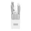 Cuisinart Professional Block Knife Set, 15pc Cutlery Knife Set with Steel Blades for Precise Cutting, Lightweight, Stainless Steel Durable & Dishwasher Safe, White view 3
