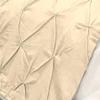 Crown Bedding King Size 400 Thread Count 3 Piece Pinch Pleated Bed Runner (1 Bed Runner + 2 Euro Shams) Ivory Solid 100% Egyptian Cotton Soft Fade-Resistant Easy Care Decorative Bed Scarf view 4