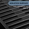 OVENTE Electric Indoor Grill with 15x10 Inch Non-Stick Cooking Surface, 1200W Fast Heat Up Power, Adjustable Temperature, Removable and Dishwasher Safe Grilling Plate and Drip Tray, Black GD1510NLB view 4