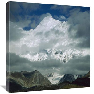 16 x 24 in. Morning Mist Clearing Over Mount Everest After Dawn, Tibet Art Print - Colin Monteath
