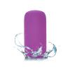 12"x6.4" Microbead Bolster Neck Roll Pillow Comfortable Soft Round Throw Pillow Jelly Bean Bed Pillow,Relax Body, Head, Neck & Shoulders No Pain Rest for Travel Home Sofa Bed (Purple) view 3