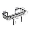 Bathroom Over Toilet Storage Shelf Free Standing Restroom Organizers Paper Towels Shampoos Holder No Drilling Space Saver view 4