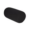 12"x6.4" Microbead Bolster Neck Roll Pillow Comfortable Soft Round Throw Pillow Jelly Bean Bed Pillow,Relax Body, Head, Neck & Shoulders No Pain Rest for Travel Home Sofa Bed (Black) view 1