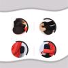 12"x6.4" Microbead Bolster Neck Roll Pillow Comfortable Soft Round Throw Pillow Jelly Bean Bed Pillow,Relax Body, Head, Neck & Shoulders No Pain Rest for Travel Home Sofa Bed (Black) view 4