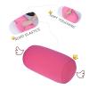 12"x6.4" Microbead Bolster Neck Roll Pillow Comfortable Soft Round Throw Pillow Jelly Bean Bed Pillow,Relax Body, Head, Neck & Shoulders No Pain Rest for Travel Home Sofa Bed (Pink) view 3