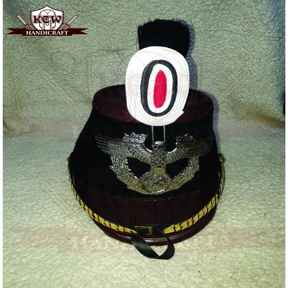 Casco Shako parusino para oficiales del Jagerbatallion Tschako Helmet-w110