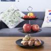 3 Tier Ceramic Cake Stand, Wedding Cake Cake Stand, Snack Platter Turntable Fruit Stand Dessert Platter Wedding Birthday (Color : A) view 2