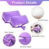AOSSA Anti Aging Pillow for Women, Anti Wrinkle Face Beauty Pillow, Head Stabilizer, Back Sleep Training Face Up Head Positioning, Wrinkle Prevention for Face Post Surgery Support for Sleeping Upright view 2