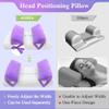 AOSSA Anti Aging Pillow for Women, Anti Wrinkle Face Beauty Pillow, Head Stabilizer, Back Sleep Training Face Up Head Positioning, Wrinkle Prevention for Face Post Surgery Support for Sleeping Upright view 4