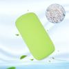 12"x6.4" Microbead Bolster Neck Roll Pillow Comfortable Soft Round Throw Pillow Jelly Bean Bed Pillow,Relax Body, Head, Neck & Shoulders No Pain Rest for Travel Home Sofa Bed (Green) view 3