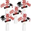 24Pcs 2025 Graduation Table Centerpieces Sticks Red, Graduation 2025 Party Centerpieces Sticks for Tables 2025 Red 2025 Table Centerpieces Decorations view 3