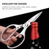 Chicken Multipurpose Food Shear Poultry Scissor Household Kitchen Scissor Stainless Steel Shear Fish Scale Chicken Kitchen Gadget view 3