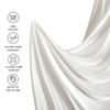 Rico Bedding Full XL Silk Sheet Set  7 Piece Silk Satin Sheets Set- Silk Satin Duvet Set - Hotel Luxury Bed Sheets - Deep Pockets - Breathable & Cooling - Wrinkle Free - Comfy-Gold Bed Sheets view 4