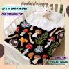 Avalokitesvara Edible Raw Mushrooms Flannel Blanket Super Soft and Warm for Bed Couch Sofa 120x90 Inch for Family view 3
