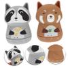 2pcs Animal-Shape Timer Cute Cartoon Design Mechanical Kitchen Reminder Easy Use Baking Timer for Cooking and Management No Batteries Required Random Style view 2