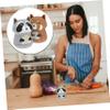 2pcs Animal-Shape Timer Cute Cartoon Design Mechanical Kitchen Reminder Easy Use Baking Timer for Cooking and Management No Batteries Required Random Style view 3