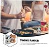 2pcs Animal-Shape Timer Cute Cartoon Design Mechanical Kitchen Reminder Easy Use Baking Timer for Cooking and Management No Batteries Required Random Style view 4