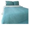 DEKADRON 100% Cotton Muslin Throw Blanket, 4 Layers Bedspread, Soft Turkish Cotton Muslin Bed Cover, Reversible Coverlet, Turquoise (Twin Size 63x90-160x230cm) view 2