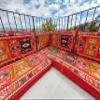 Red Orange Floor Sofa Seating Set, Arabic Floor Sofa Set, Garden Sofas, Oriental Floor Seating, Floor Cushions, Floor Couches, Arabic Majlis (L Sofas Only) view 2