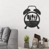 Spring Pet Products Food Time Kitchen Timer Custom Name Indoor Outdoor Steel Wall Sign Black / 18" view 1