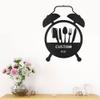 Spring Pet Products Food Time Kitchen Timer Custom Name Indoor Outdoor Steel Wall Sign Black / 18" view 4