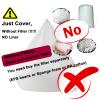 Bean Bag Chair Cover, 5FT/6TF/7FT Giant Breathable and Comfortable Without Filling BeanBag Lazy Sofa Cover for Adult Living Room Light Grey Big Round Soft Fluffy Faux Fur Cover view 2