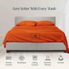 1000-TC Queen Size 4 Piece Sheet Set - Comfy Sheets - Combed Cotton Hotel Luxury Bed Sheets for Women, Men, Kids & Teens - Deep Pockets Easy-Fits up to 22-24" Mattress (Solid, Orange) view 4