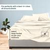 1000-TC King Size 4 Piece Sheet Set - Comfy Sheets - Combed Cotton Hotel Luxury Bed Sheets for Women, Men, Kids & Teens - Deep Pockets Easy-Fits up to 10-12" Mattress (Solid, Ivory) view 3