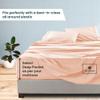 1000-TC King Size 4 Piece Sheet Set - Comfy Sheets - Combed Cotton Hotel Luxury Bed Sheets for Women, Men, Kids & Teens - Deep Pockets Easy-Fits up to 18-21" Mattress (Solid, Peach) view 3