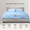 1000-TC Queen Size 4 Piece Sheet Set - Comfy Sheets - Combed Cotton Hotel Luxury Bed Sheets for Women, Men, Kids & Teens - Deep Pockets Easy-Fits up to 22-24" Mattress (Solid, Light Blue) view 4