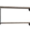 Benjara Antique Metal Framed Wall Rack, Brown and Gray view 4