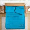 1000-TC King Size 4 Piece Sheet Set - Comfy Sheets - Combed Cotton Hotel Luxury Bed Sheets for Women, Men, Kids & Teens - Deep Pockets Easy-Fits up to 18-21" Mattress (Solid, Turquoise) view 1