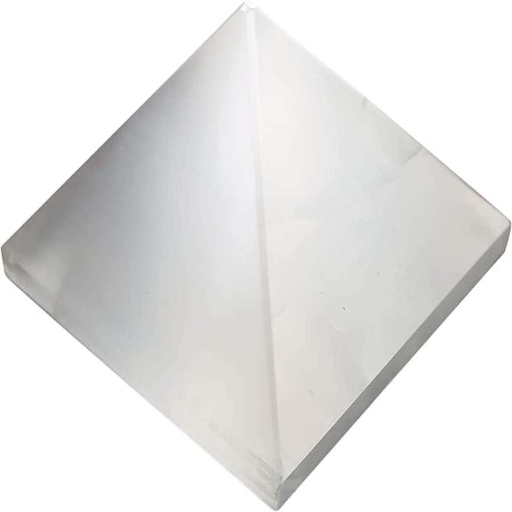Selenite Pyramid 2 Inch, Taurus & Gemini Birthstone, Crown Chakra