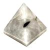 Rutilated Quartz Pyramid 2 Inch Capricorn Birthstone Chakra Balance view 1