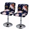 Bar Stool Chair Covers Set of 2 Low Back Chair Slipcovers Stretch Polyester Seat Covers Removable Swivel Chair Protector for Bar Office Dining Chair,I,2pieces view 1