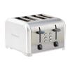 Kenmore Toaster 4 Slice - Extra Wide Slot Countertop Kitchen Appliance, Defrost Function, Tostador De Pan, 9 Shade Settings, Compact Design, Easy Clean Crumb Tray, Bread Bagel, Stainless Steel White view 1