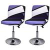 XGANGM Bar Stool Chair Covers Set of 2 Low Back Chair Slipcovers Stretch Polyester Seat Covers Removable Swivel Chair Protector for Bar Office Dining Chair,L,2pieces view 1