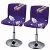 XGANGM Bar Stool Chair Covers Set of 2 Low Back Chair Slipcovers Stretch Polyester Seat Covers Removable Swivel Chair Protector for Bar Office Dining Chair,B,2pieces view 1