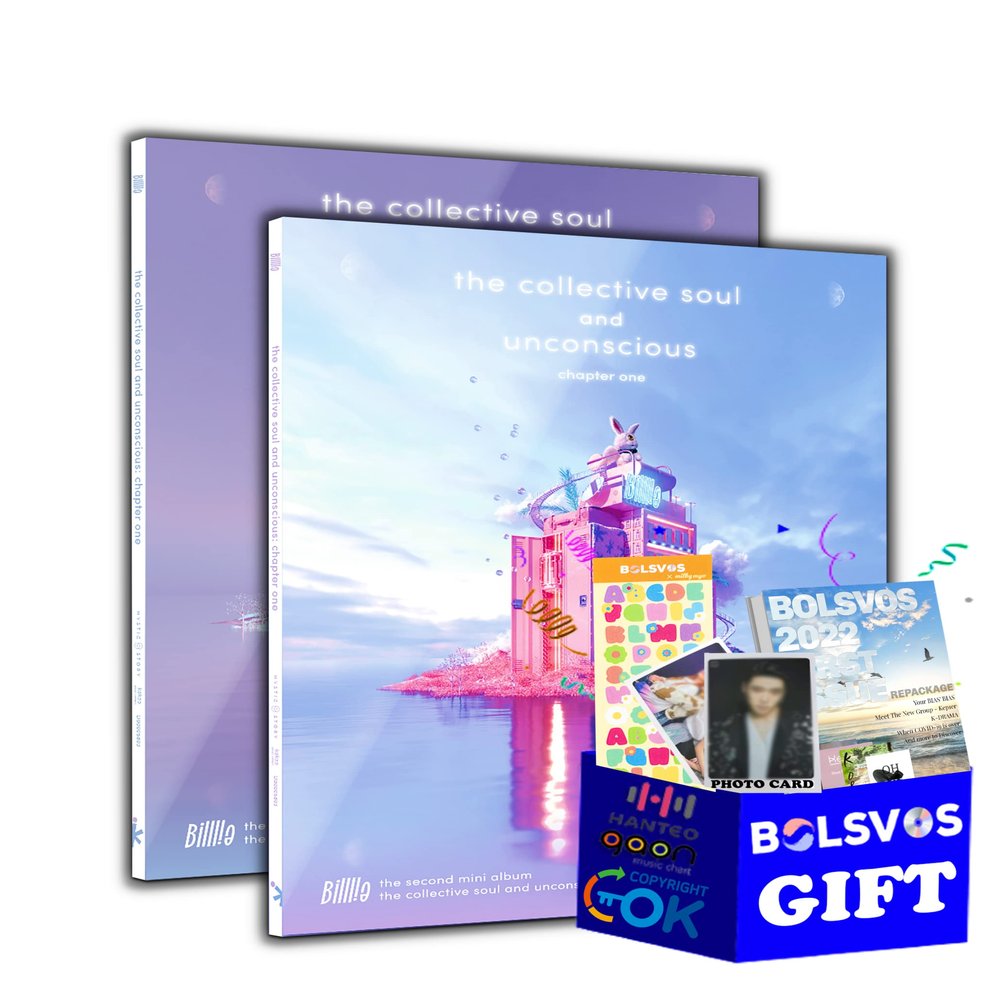 Billlie - the collective soul and unconscious : chapter one [Full Set ver.] (2nd Mini Album) 2 Albums+Pre Order Limited Benefits+BolsVos K-POP eBook (21p),1EA BolsVos Sticker for Toploader, Photocards