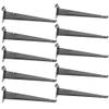 Prolinemax 10" Slatwall Shelf Bracket Knife Shelf Display Shelf, Metal, Chrome - Pack 10 view 1