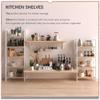 4NM No Assembly Folding Bookshelf, 5-Shelf 62.2" H Collapsible Foldable Bookcase Storage for Small Spaces, Natural White view 4