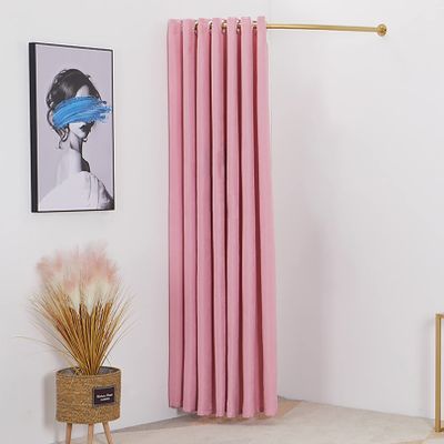 JMCAJIE Fitting Room for Boutique,Clothing Store Fitting Room,A Women's Clothing Store,C-Shaped Curtain Rod Changing Room, The Locker Room,Changing Room Used in Mall and Office, Dressing Room