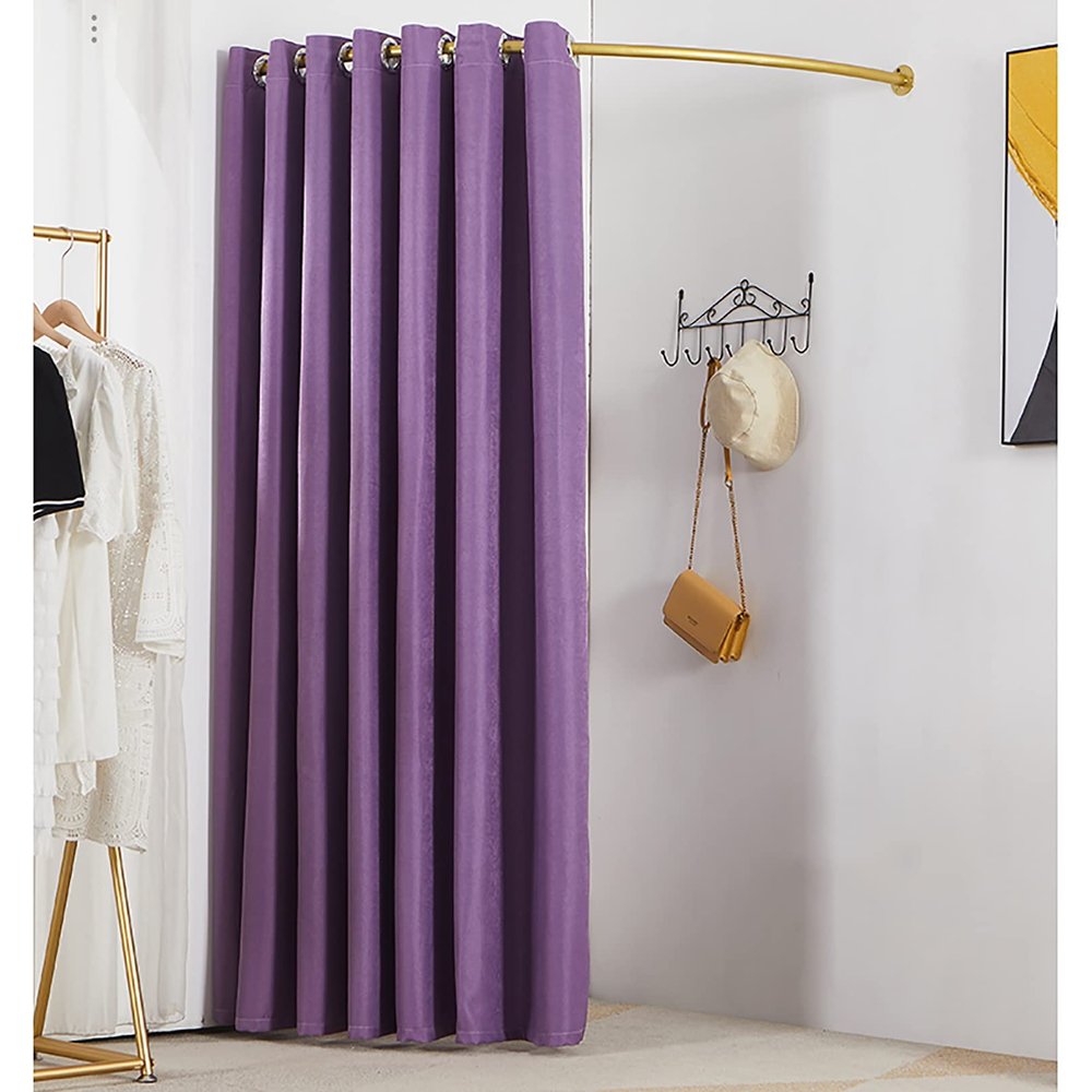 Fitting Room For Boutique,Clothing Store Fitting Room, 55in Changing Room Used In Mall And Office, Dressing Room For Privacy Protection And Room Divider, Include Shading Curtain, Hanging Rod And Hook