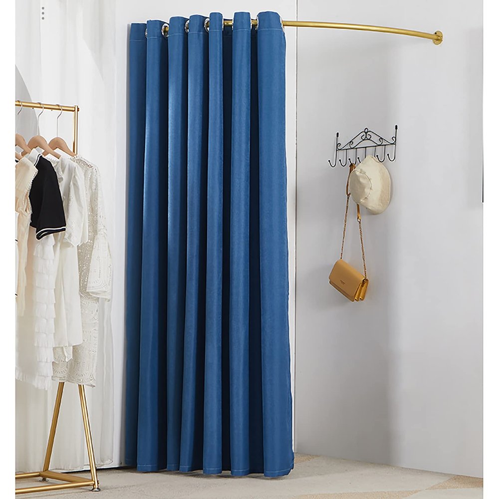 Fitting Room For Boutique,Clothing Store Fitting Room, 55in Changing Room Used In Mall And Office, Dressing Room For Privacy Protection And Room Divider, Include Shading Curtain, Hanging Rod And Hook