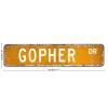 ArogGeld Gopher Metal Sign Gopher Gift Gopher Decor Gopher Lover Sign Custom Street Metal Sign Retro Shabby Chic Wall Art Wall Hanger Home Decor Wall Decorations Rustic Farmhouse Signs view 2
