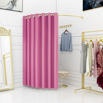 JMCAJIE Portable Dressing Room,Fitting Room for Boutique,Clothing Store Fitting Room,A Women's Clothing Store,C-Shaped Curtain Rod Changing Room,Changing Room Used in Mall and Office, Dressing Room